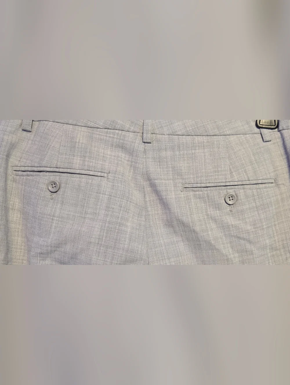 Express Editor Dress Pants Gray Bootcut Slacks Size 4 Long Y2K Work Trousers - Picture 7 of 8